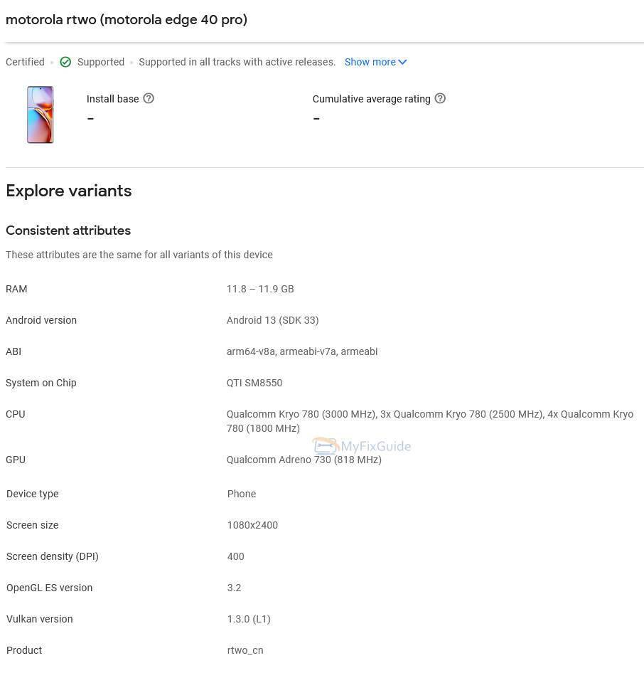 手机壁纸图片最新款2023:摩托罗拉Edge 40 Pro手机现身Google Play管理中心-第2张图片-太平洋在线下载